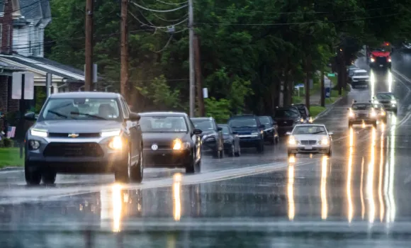 Hail damage on vehicles in Lehigh Valley